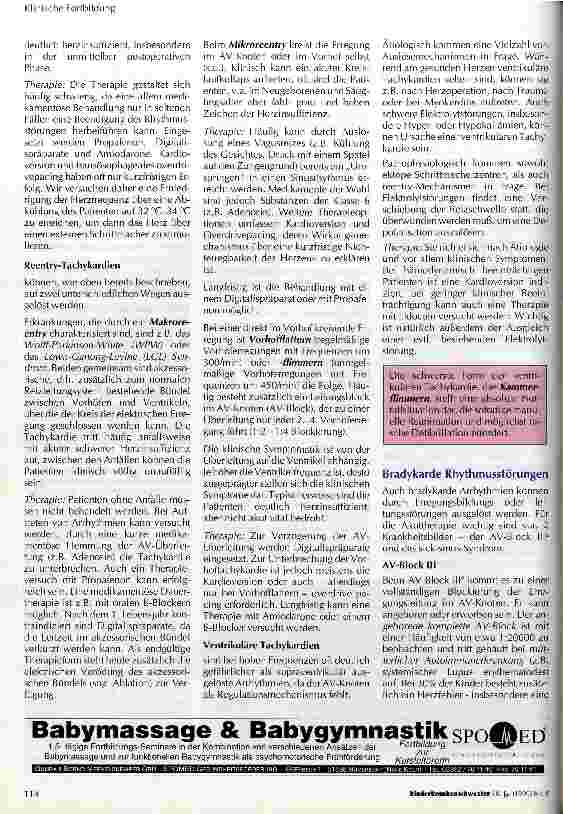 Vorschauseite 3: Therapie akut bedrohlicher Herzrhythmusstörungen im Kindesalter
