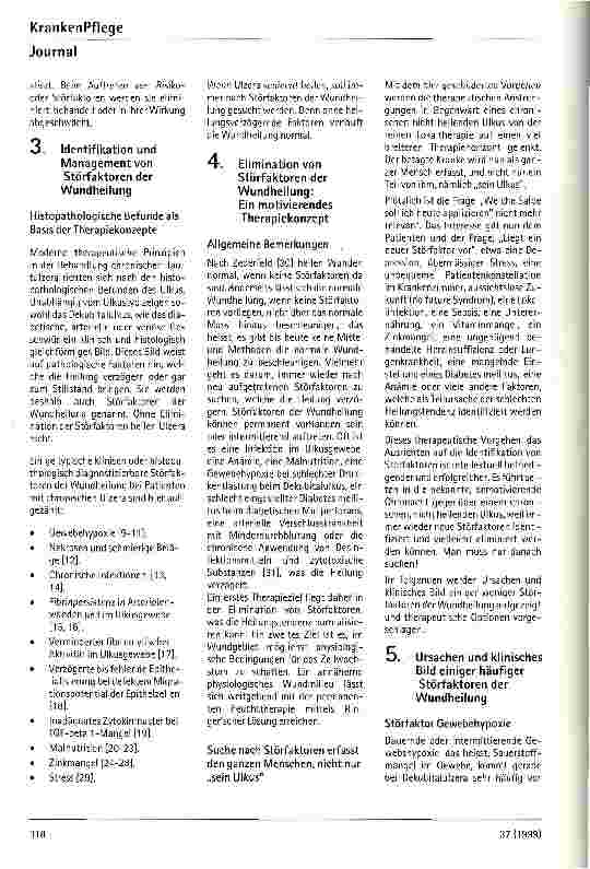 Vorschauseite 2: Suche nach Störfaktoren der Wundheilung
