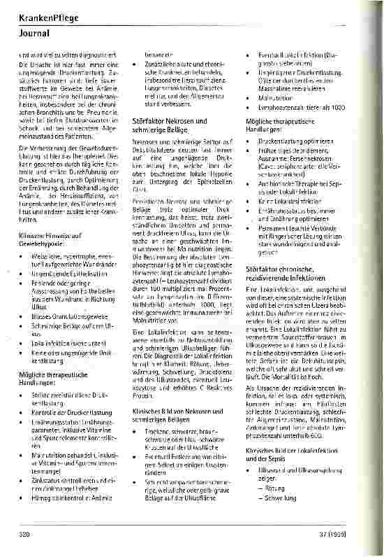 Vorschauseite 4: Suche nach Störfaktoren der Wundheilung