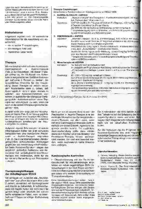 Vorschauseite 3: Das Kawasaki-Syndrom -Mukonkutanes Lymphadenopathie-Syndrom (MCLS)