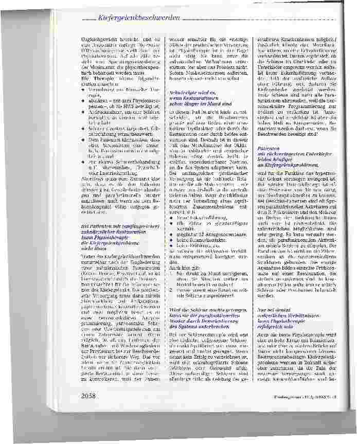 Vorschauseite 4: Kiefergelenkbeschwerden aus zahnärztlicher und physiotherapeutischer Sicht: Ursachen - Diagnose - Therapie