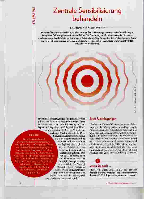 Vorschauseite 1: Zentrale Sensibilisierung behandeln