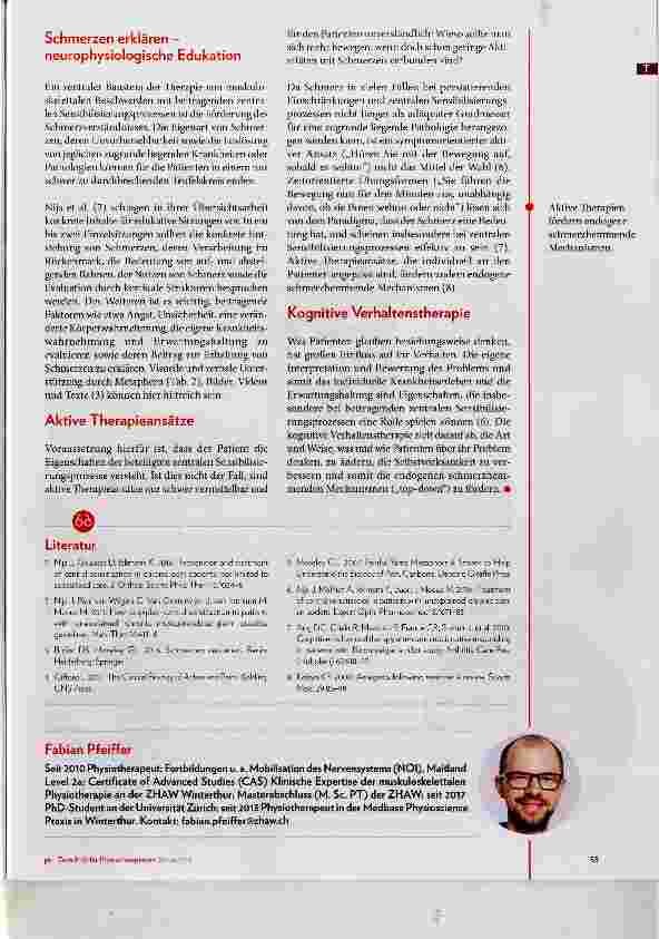 Vorschauseite 4: Zentrale Sensibilisierung behandeln