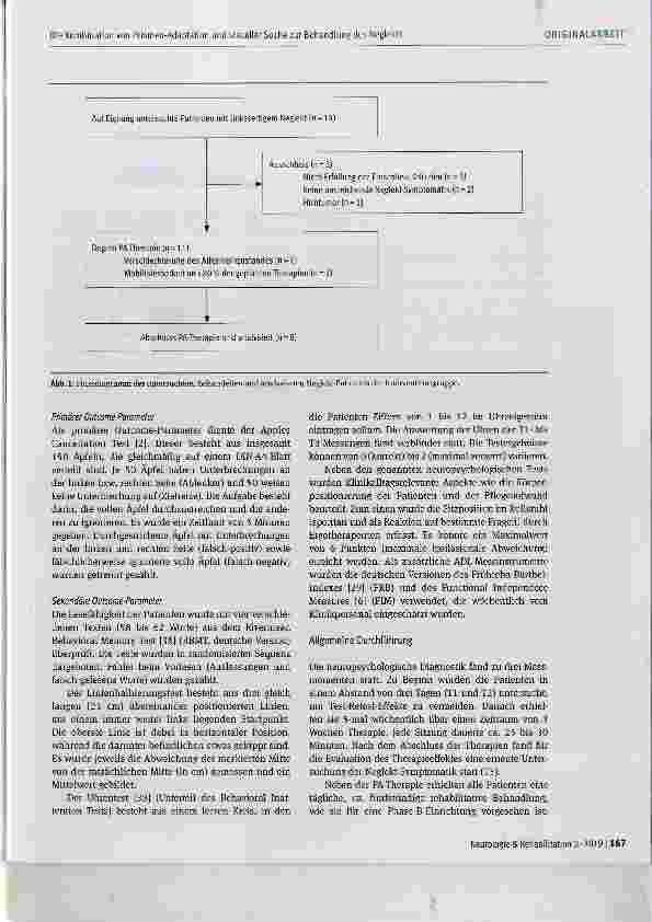 Vorschauseite 3: Die Kombination von Prismen-Adaptation und visueller Suche zur Behandlung des Neglekts in der Phase B der neurologischen Rehabilitation