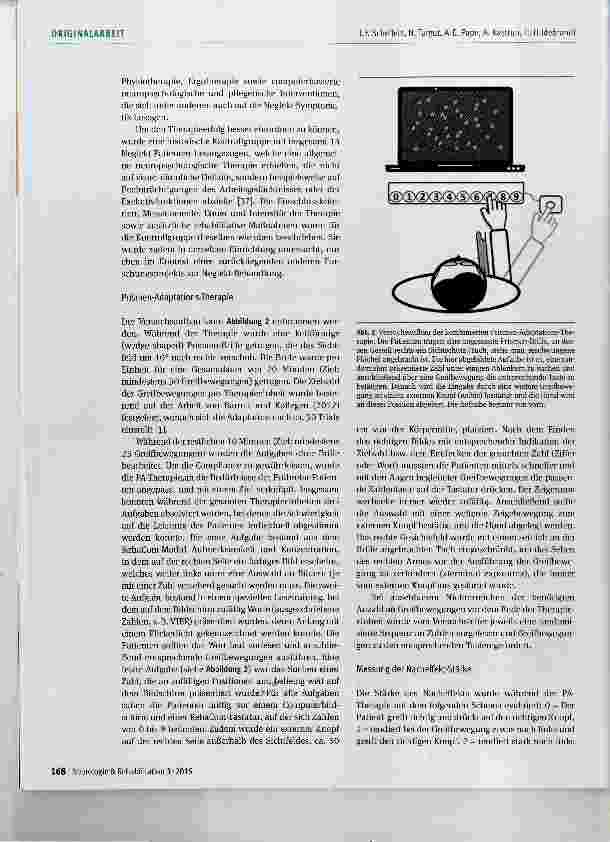 Vorschauseite 4: Die Kombination von Prismen-Adaptation und visueller Suche zur Behandlung des Neglekts in der Phase B der neurologischen Rehabilitation