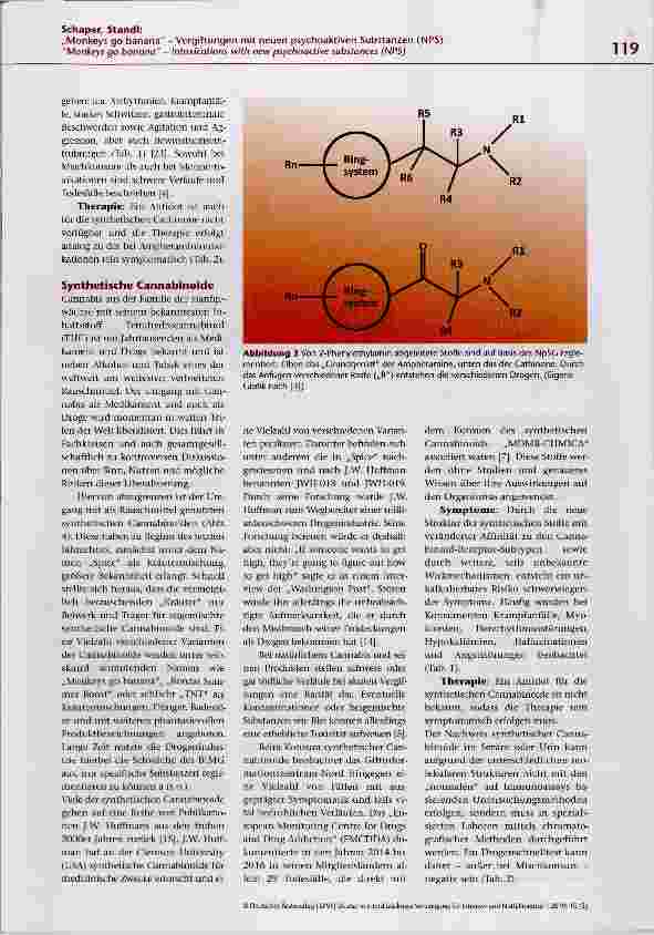 Vorschauseite 5: Monkeys go banana- Vergiftungen mit neuen psychoaktiven Substanzen (NPS)