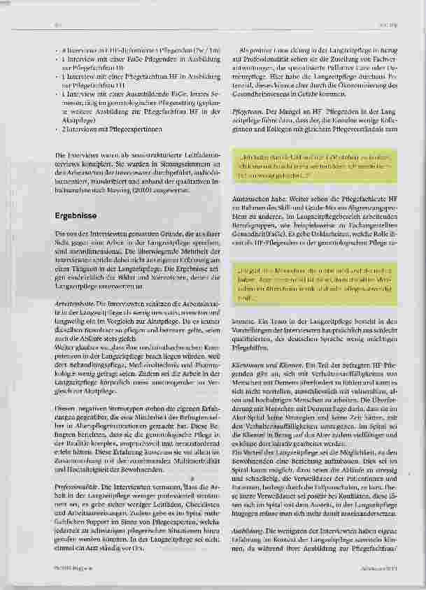 Vorschauseite 2: Personalmangel in der Langzeitpflege