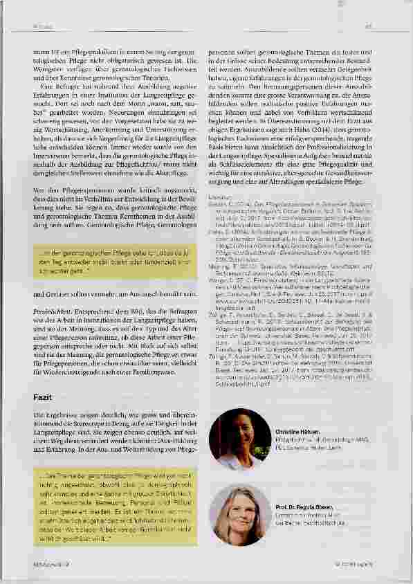 Vorschauseite 3: Personalmangel in der Langzeitpflege
