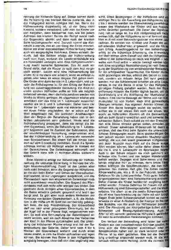 Vorschauseite 2: Die angeborene Hüftverrenkung