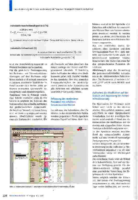 Vorschauseite 4: Individualisierung der Arzneimitteldosierung bei Patienten mit eingeschränkter Nierenfunktion