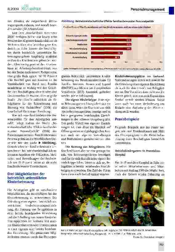 Vorschauseite 2: Betrieblich unterstützte Kinderbetreuung als Wettbewerbsvorteil