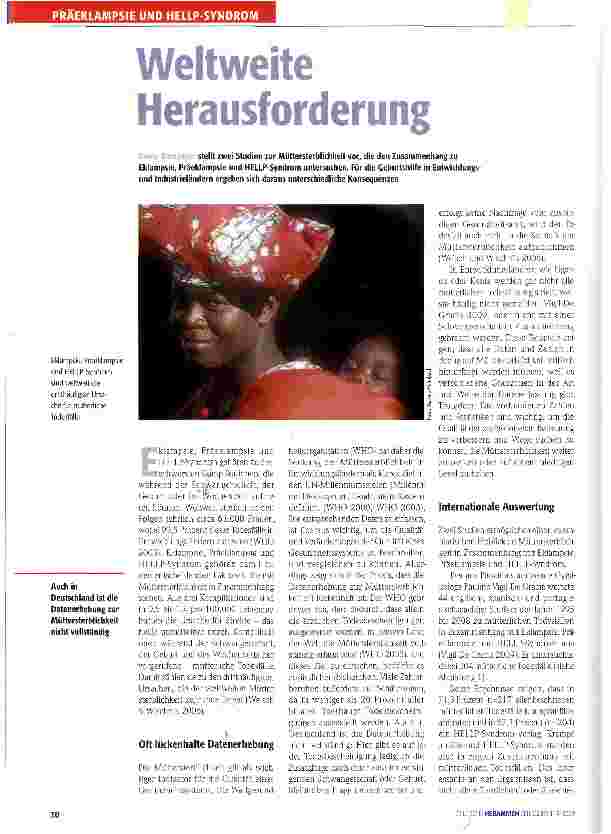 Vorschauseite 1: Weltweite Herausforderung