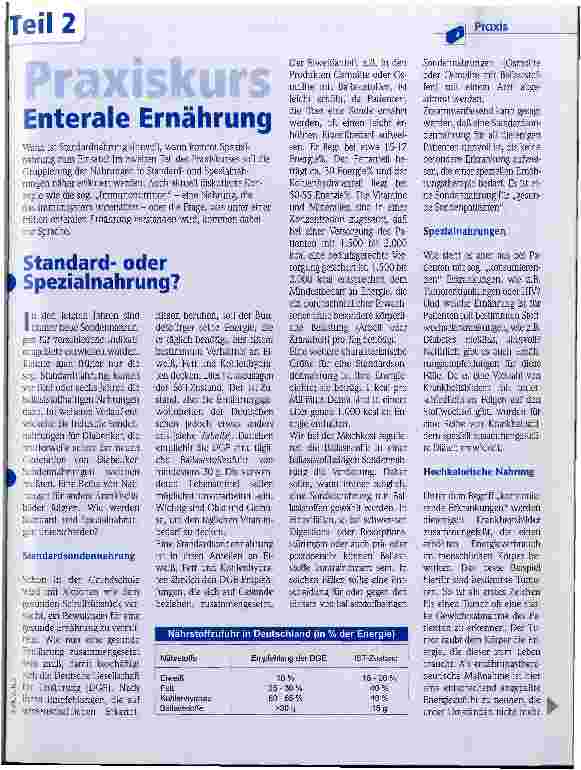 Vorschauseite 1: Praxiskurs enterale Ernährung Teil 2