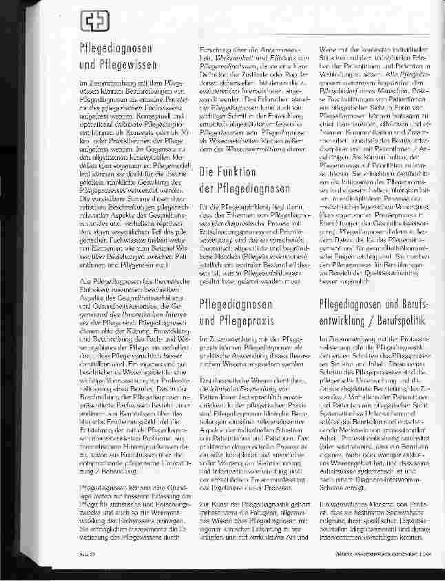 Vorschauseite 3: Pflegediagnosen und Professionalisierung