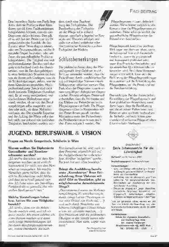 Vorschauseite 4: Pflegediagnosen und Professionalisierung