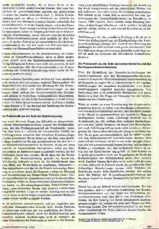 Vorschauseite 2: Die Kinderkrankenschwesterausbildung aus der Sicht des öffentlichen Gesundheitsdienstes