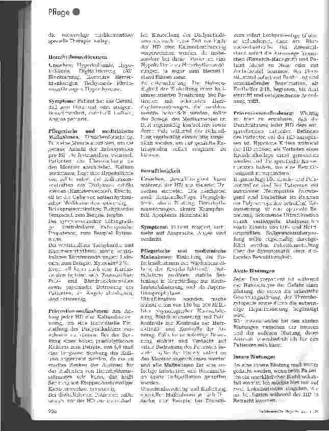 Vorschauseite 4: Komplikationen während der Hämodialyse Pflegerische und medizinische Maßnahmen, Teil 1