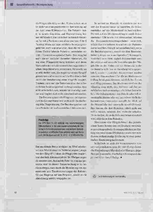 Vorschauseite 3: Anforderungen an die Dokumentation der aktivierend-therapeutischen Pflege