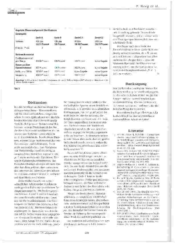 Vorschauseite 4: Vergleich der mikrobiologischen Wirksamkeit und des praktischen Einsatzes von drei alternativ angebotenen Niedertemperatur-Sterilisationsverfahren auf der Basis von Wasserstoffper…