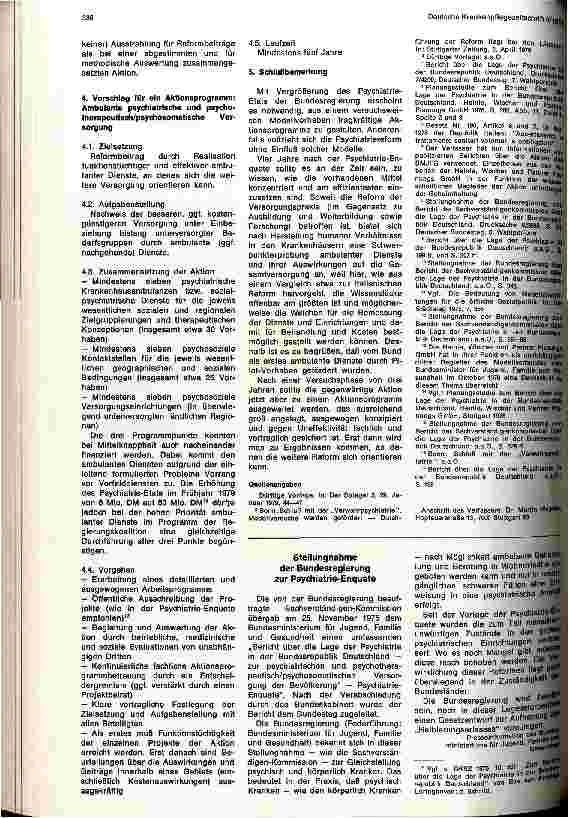 Vorschauseite 3: Gedanken zu einem Aktionsprogramm: Ambulante psychiatrische und psychotherapeutisch/psychosomatische Versorgung