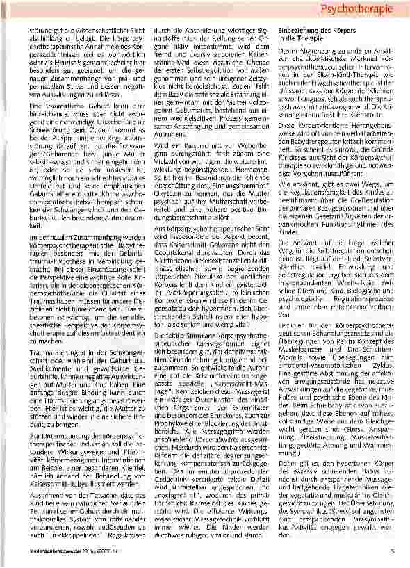 Vorschauseite 3: Körperpsychotherapeutische Krisenbegleitung bei frühkindlichen Regulationsstörungen