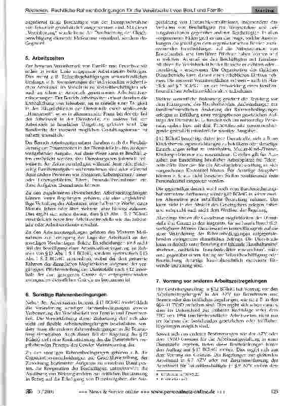 Vorschauseite 3: Rechtliche Rahmenbedingungen für die Vereinbarkeit von Beruf und Familie nach dem Bundesgleichstellungsgesetz