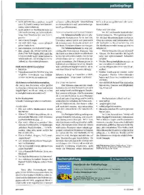 Vorschauseite 6: Der Umgang mit Schmerzzuständen des Patienten