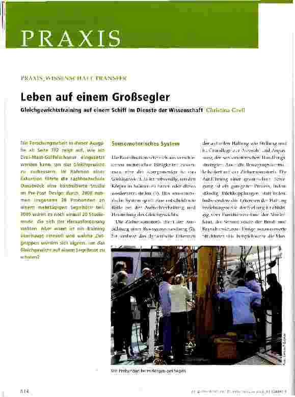 Vorschauseite 1: Leben auf einem Großsegler