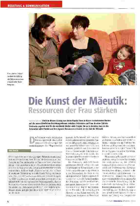 Vorschauseite 1: Die Kunst der Mäeutik: Ressourcen der Frau stärken
