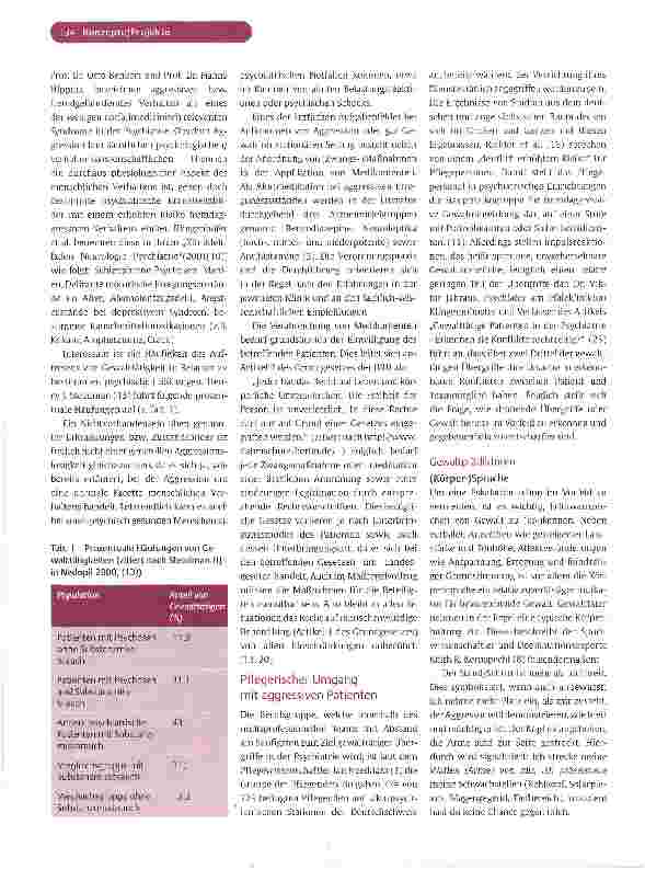 Vorschauseite 4: Subjektive Aspekte und theoretische Ansätze im Umgang mit Gewalt gegen Pflegepersonen und andere Betroffene