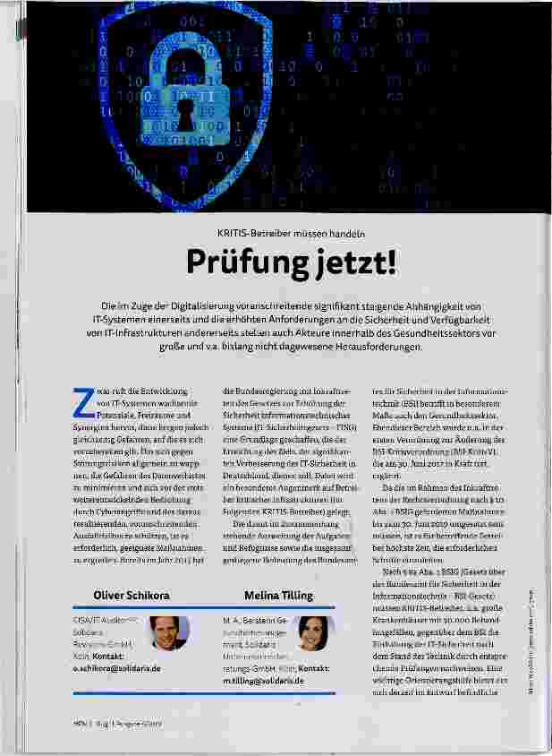 Vorschauseite 1: Prüfung jetzt!