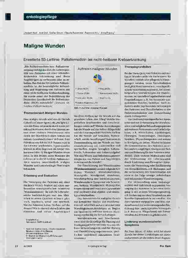 Vorschauseite 1: Maligne Wunden