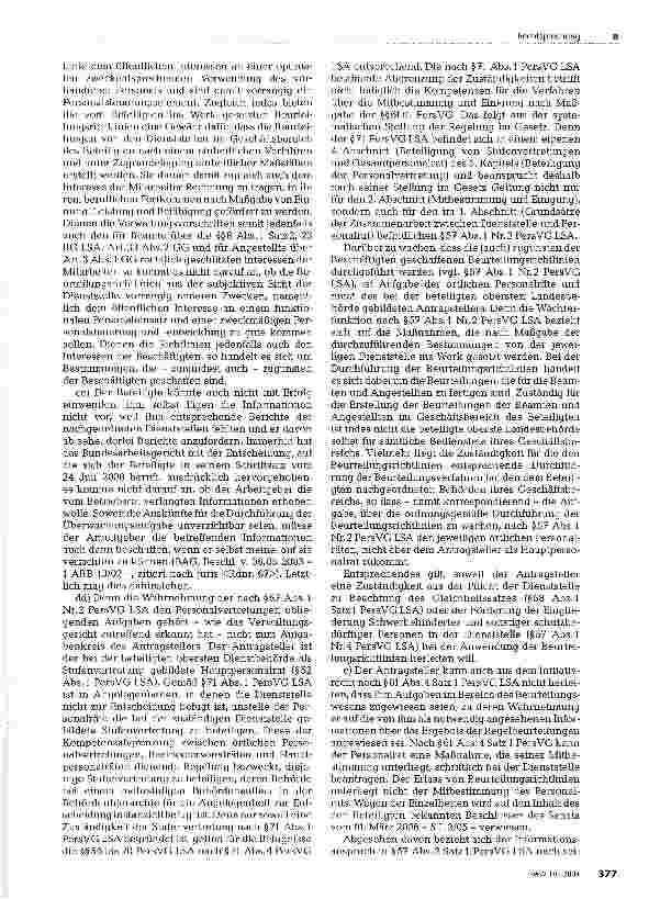 Vorschauseite 3: Informationspflichten über Durchführung von Beurteilungsrichtlinien