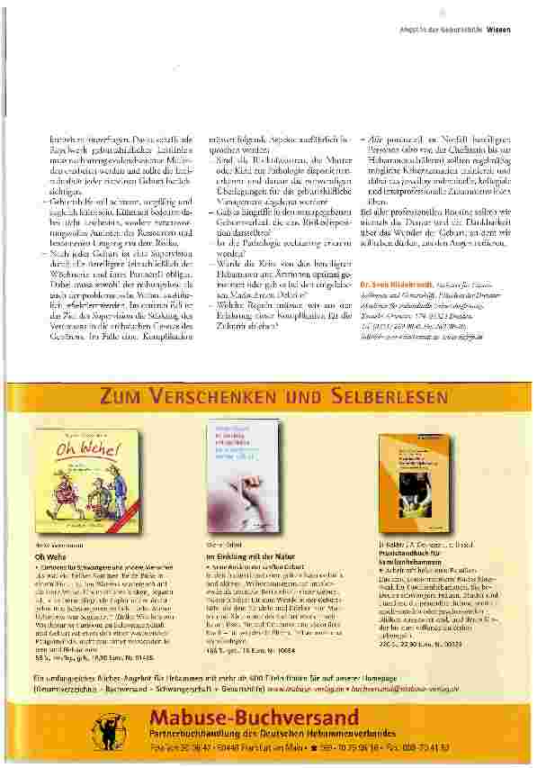 Vorschauseite 4: Risikofaktor Angst