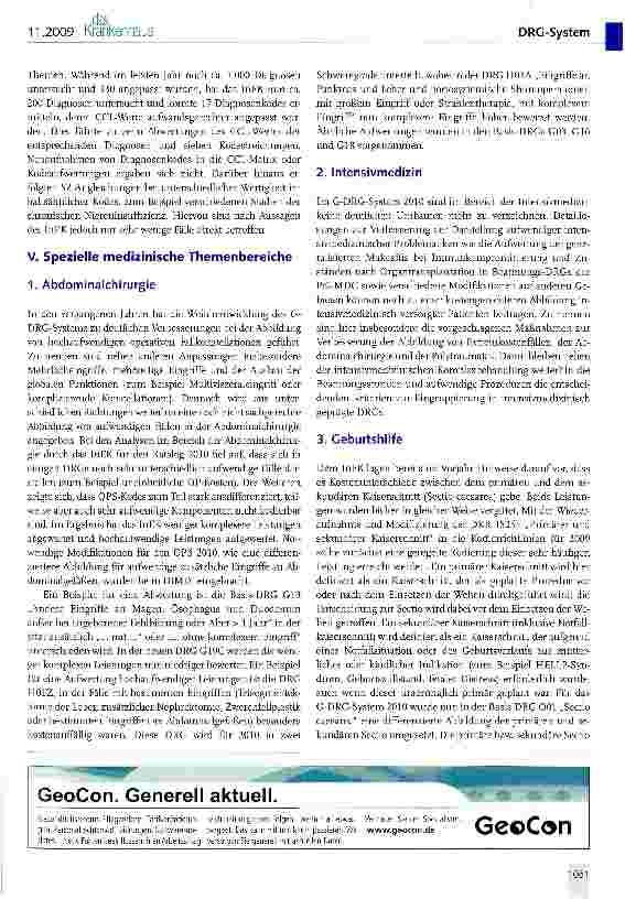 Vorschauseite 6: G-DRG-System Version 2010