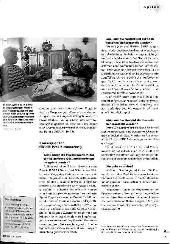 Vorschauseite 3: Präventive Hausbesuche - mehr Unabhängigkeit im Alter
