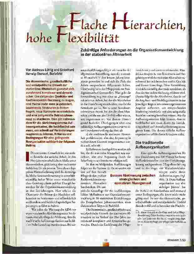 Vorschauseite 1: Flache Hierarchien, hohe Flexibilität