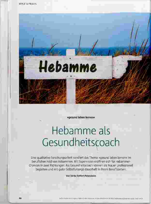 Vorschauseite 1: Hebamme als Gesundheitscoach