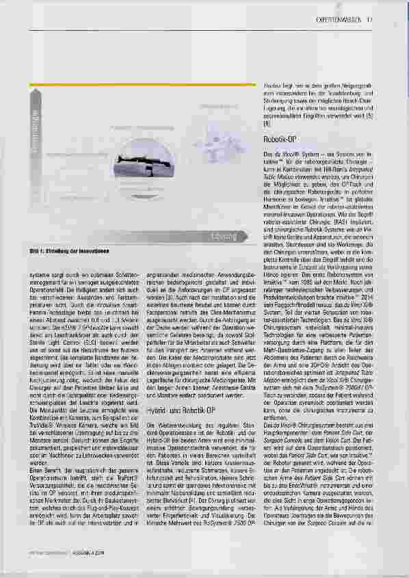 Vorschauseite 2: Technologieoptionen im OP