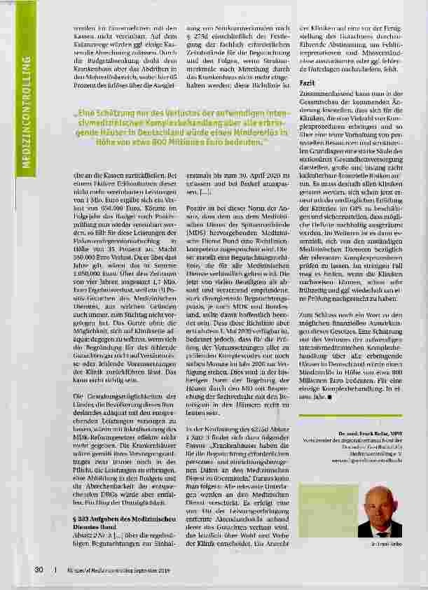 Vorschauseite 3: Strukturprüfungen Im Zeichen des MDK-Reformgesetzes