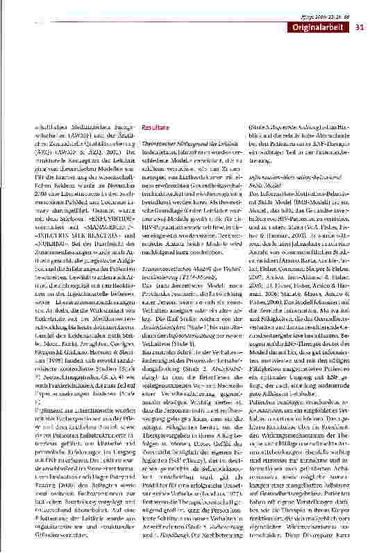 Vorschauseite 3: Leitlinie für die Unterstützung des Therapiemanagements am Beispiel der s.c. Anwendung von Enfuvirtide bei HIV Patienten