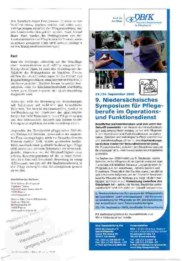 Vorschauseite 4: Verbessern Schulnoten die Qualität der Pflege?