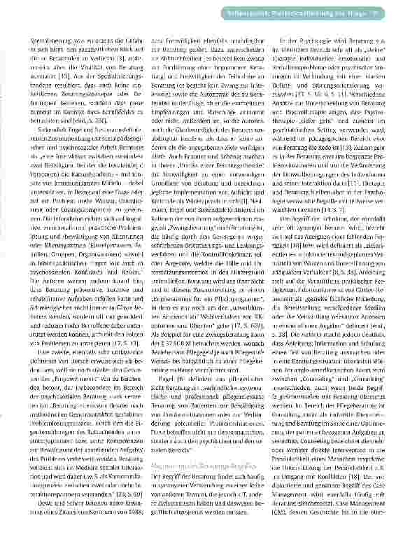 Vorschauseite 3: Beratung als professionelles Handlungsfeld in der Pflege