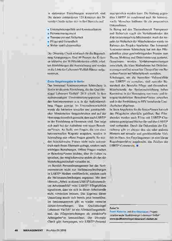 Vorschauseite 3: Qualitätssiegel Lebensort Vielfalt®