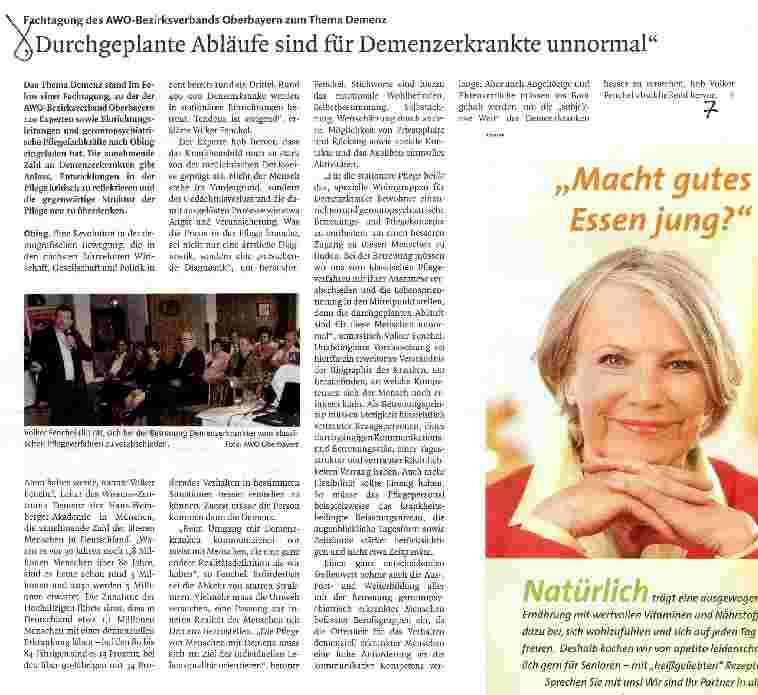 Vorschauseite 1: Durchgeplante Abläufe sind für Demenzerkrankte unnormal