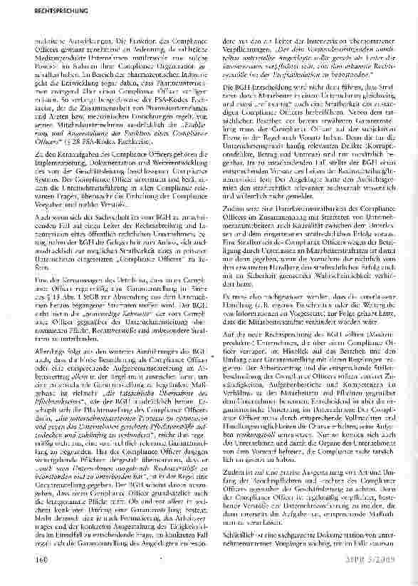 Vorschauseite 5: Strafbarkeitsrisiken eines Compliance Officers