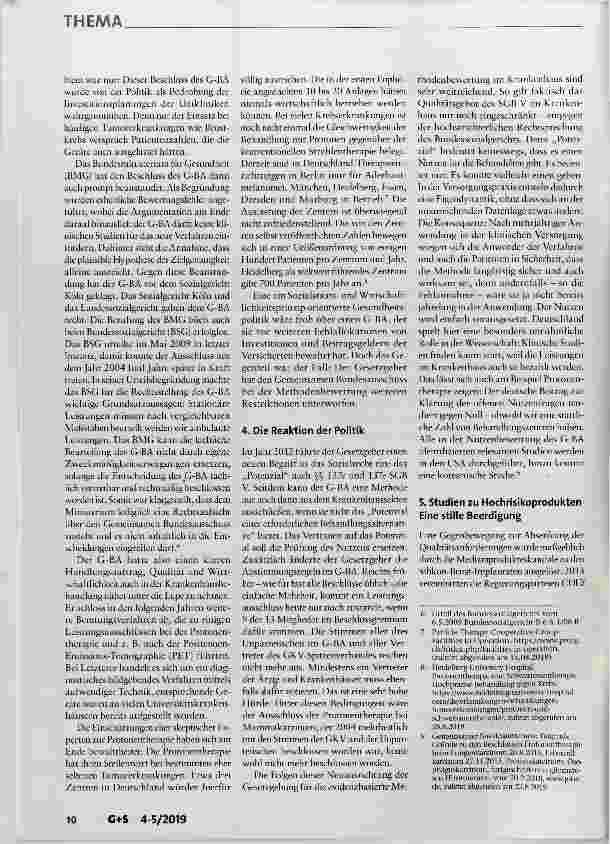Vorschauseite 3: Staatliche Eingriffe in den Leistungskatalog der GKV Selbstverwaltung auf Abruf?