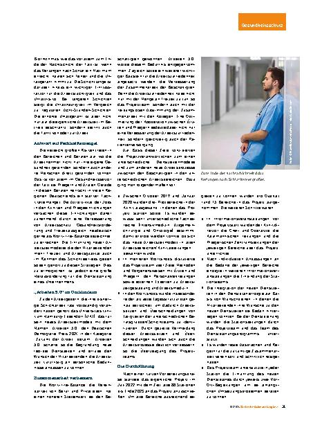 Vorschauseite 2: "Arbeiten 5. 0" im Uniklinikum Schichtarbeit der Zukunft – Teil 1