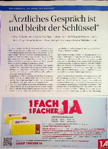 Vorschauseite 1: „Ärztliches Gespräch ist und bleibt der Schlüssel."