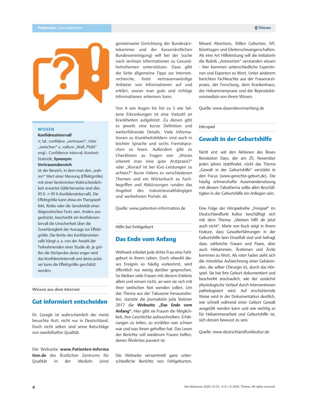 Vorschauseite 1: Gut informiert entscheiden